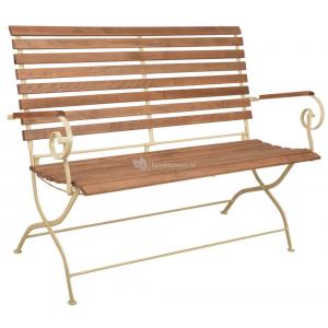 Tuinbank hout opklapbaar Sofia crème Tuinbank hout opklapbaar Sofia crème